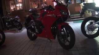 赤　レッドライダー　2014 CBR250R　HRC　HONDA　　美男子ライダー　男前最高　ホンダ・CBR250R　MC41　レーシーな男性ライダー