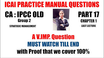 | ICAI PRACTICE MANUAL | CA IPCC | IPCC GROUP2 SM | CA FREE Lecture | #MANISHAGARGNOTESLECTURE