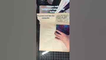 How to take an Emboss Resist background a step further #cardmaking #shorts #heatembossing