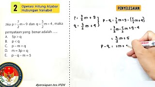 [Tes IPDN 2023] 4 Soal Pilihan Matematika IPDN yg sring mncul! Tipe Soal Aljabar! #soal #prajaipdn screenshot 3