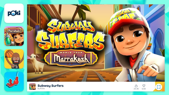 The browser version of the game on Poki looks different now :  r/subwaysurfers