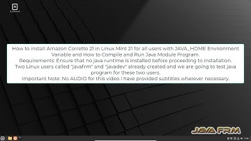 How to install Amazon Corretto 21 in Linux Mint 21 with JAVA_HOME Environment Variable