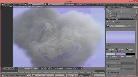 How to make cloud in blender (timelapse)