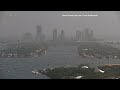 Canadian Wildfire Smoke Drifts Over South Florida and Miami - 10/3/2023