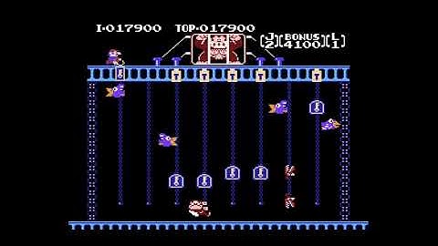 Donkey Kong Jr. (NES version) - Game B Longplay