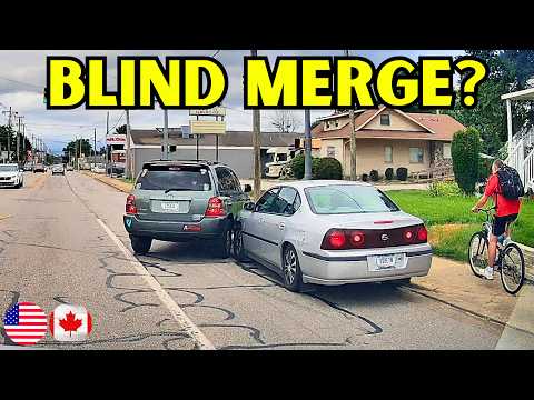 DRIVER'S BLIND LANE CHANGE LEADS TO A CRASH - 1013 | Driving Fails