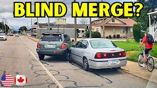 DRIVER'S BLIND LANE CHANGE LEADS TO A CRASH - 1013 | Driving Fails
