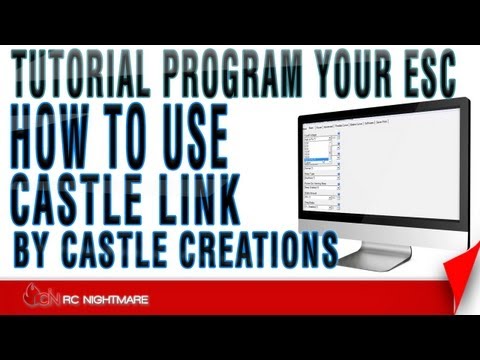 How To Use Castle Link By Castle Creations-Tutorial Program Your ESC