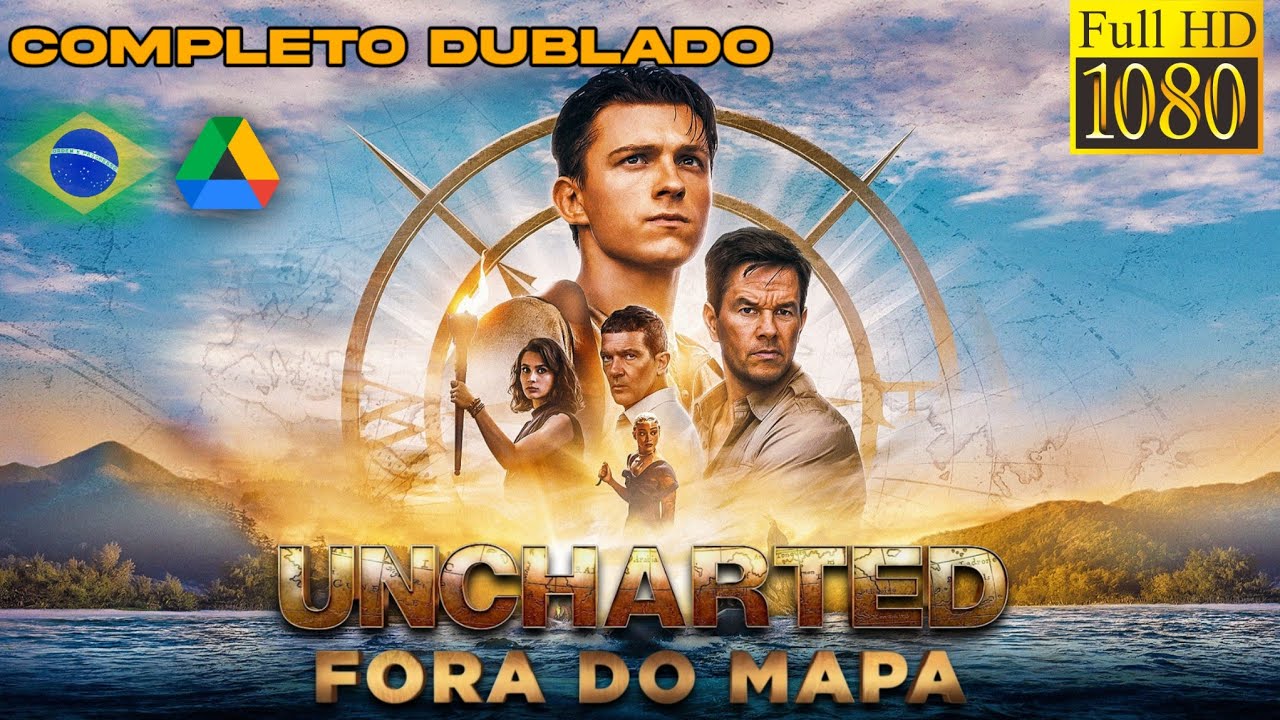 Filme Bluray: Uncharted - Fora Do Mapa Dublado / Lengendada