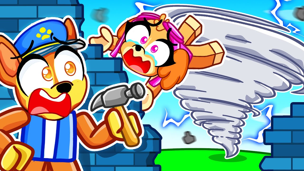 Build to Survive MAX LEVEL TORNADO in Roblox!