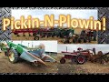 2020 PickinNPlowin Collins Iowa corn Picking Plowing Combining Harvesting Shelling with Antiques