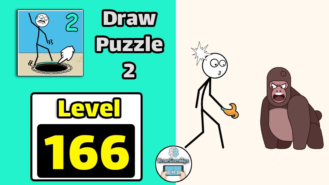 Draw Puzzle 2: One line one pa - Level 166 Answer