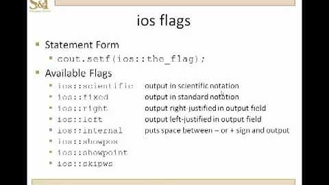 C++ Lesson 16.0 - Output Formatting