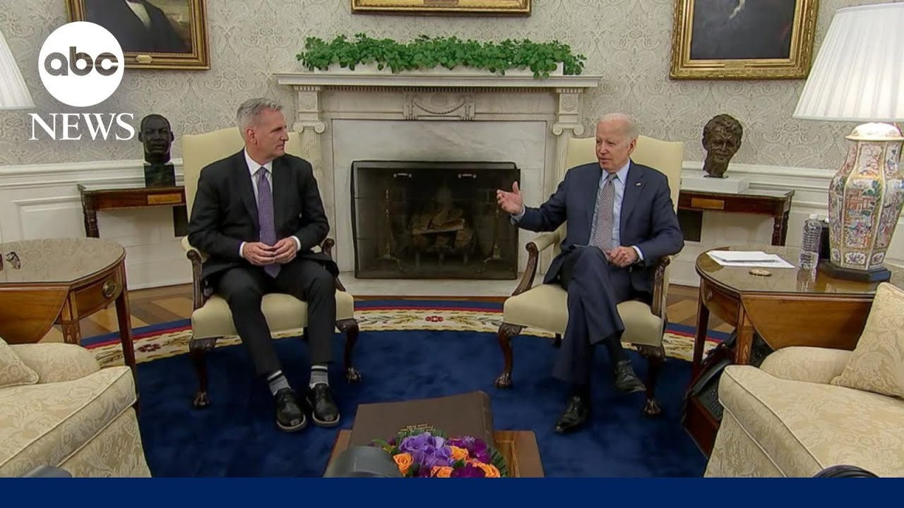 ⁣Biden, McCarthy meet to negotiate debt ceiling deal