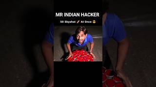 50 Skyshote 🚀 At Once 😎 | mr Indian hacker | #skyshot #diwali #experiment #mrindianhacker