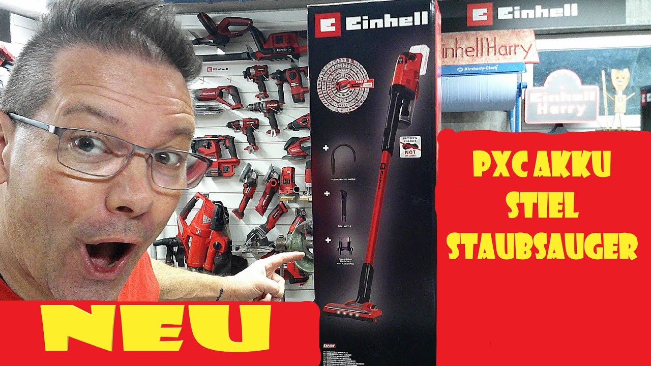 Einhell Akku Stielstaubsauger TE-SV 18 Li powerXchange #einhellharry  #einhell_ag @EinhellHarry - YouTube