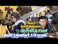 Squall leonhart 14 scale 3d print  paint in few hours everyone can paint