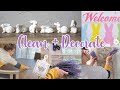 CLEAN AND DECORATE WITH ME SPRING | SPRING DECORATE WITH ME  | SPRING CLEAN WITH ME