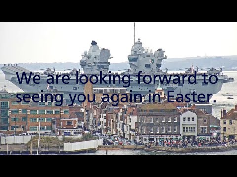 Portsmouth Harbour LIVE from atop HMS Warrior