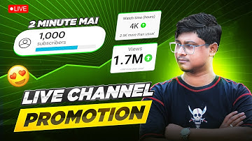 Live YouTube Channel Promotion | 1000 SUBSCRIBERS 2मिनट में #live @TechnicalRicklive @ManojDey