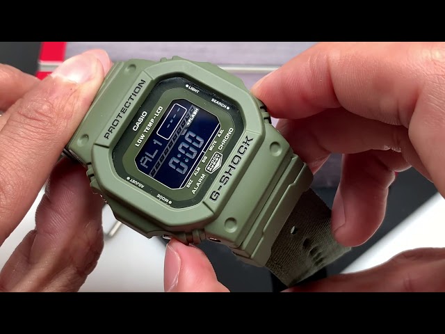 G-shock Casio GLS5600CL Complete Review and Set Up - Cloth 