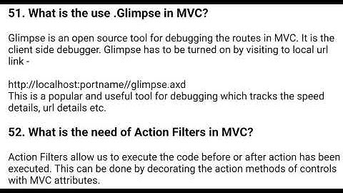 MVC Interview Questions And Answers-Part 2