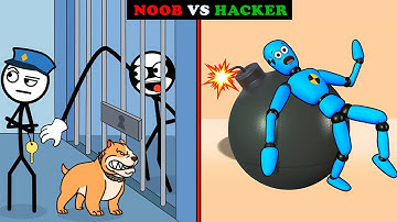 THIEF PUZZLE GAME vs Puppet Bone Smashing Game - Funny Stickman Gameplay, ASMR Android & iOS Games