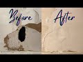 HOW TO: Fix a Hole in the Wall Easy | Fixing the Hole in the Garage Wall