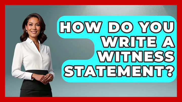 How Do You Write A Witness Statement? - Law Enforcement Insider