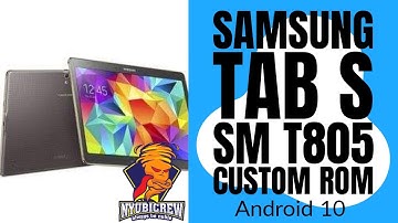 Samsung Tab S | SM T805 Crdroid Android 10 | Root TWRP  #NyubiAndroid