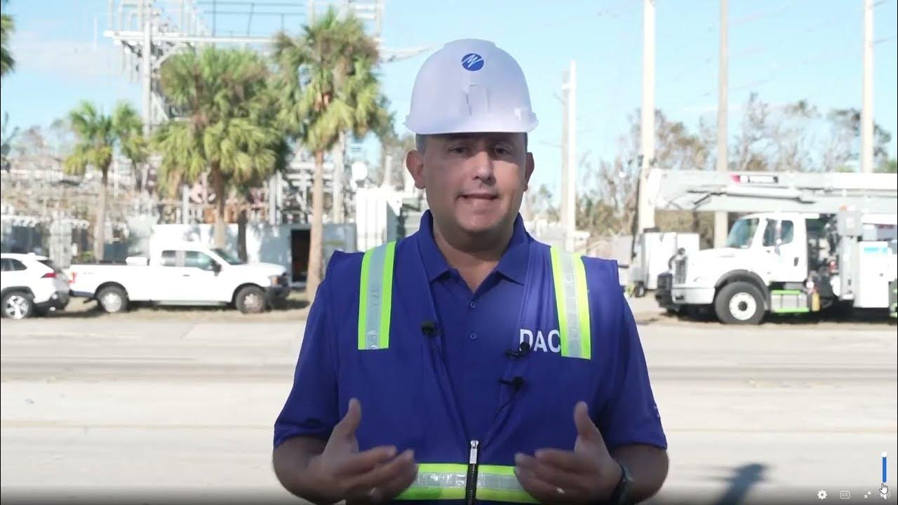 Florida power and light gives update on restoration efforts in fort