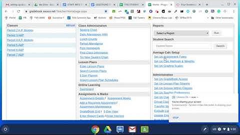 Setting up Progress Book