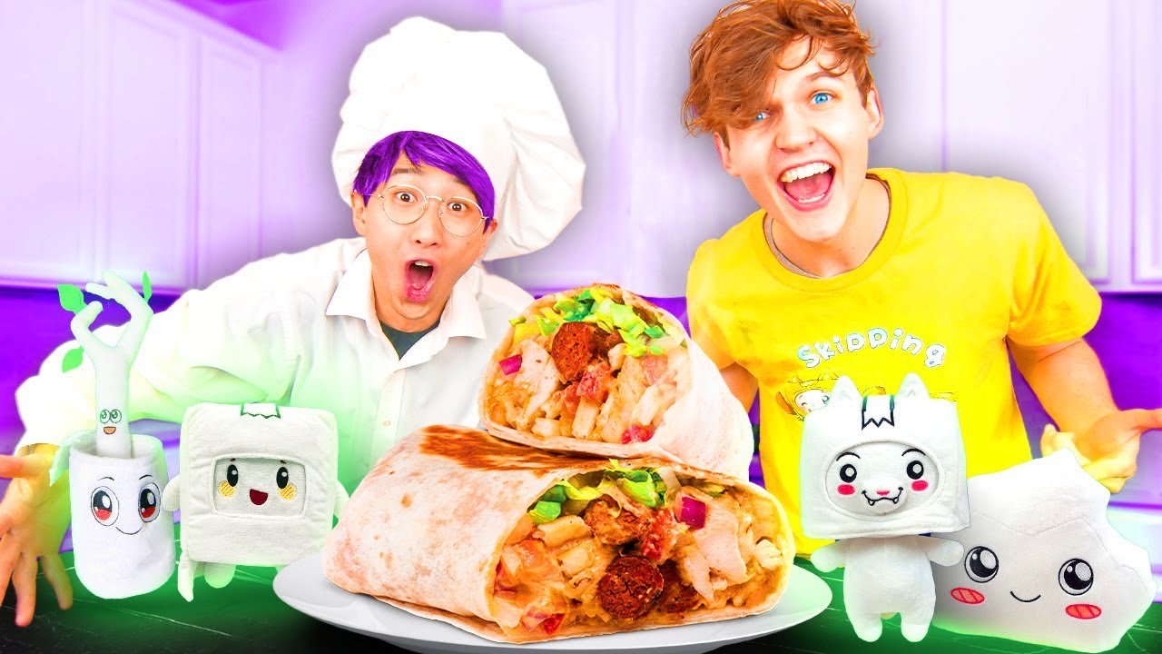 LANKYBOX Tries COOKING COMPETITION! (JUSTIN vs. ADAM vs. FOXY vs. BOXY
