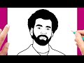 كيف ترسم محمد صلاح بطريقه سهله رسم محمد صلاح خطوة بخطوة تعلم الرسم
