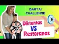 DIKTANTAS VS MCDONALDS. DARTŲ CHALLENGE. Ką laimės Rokas?