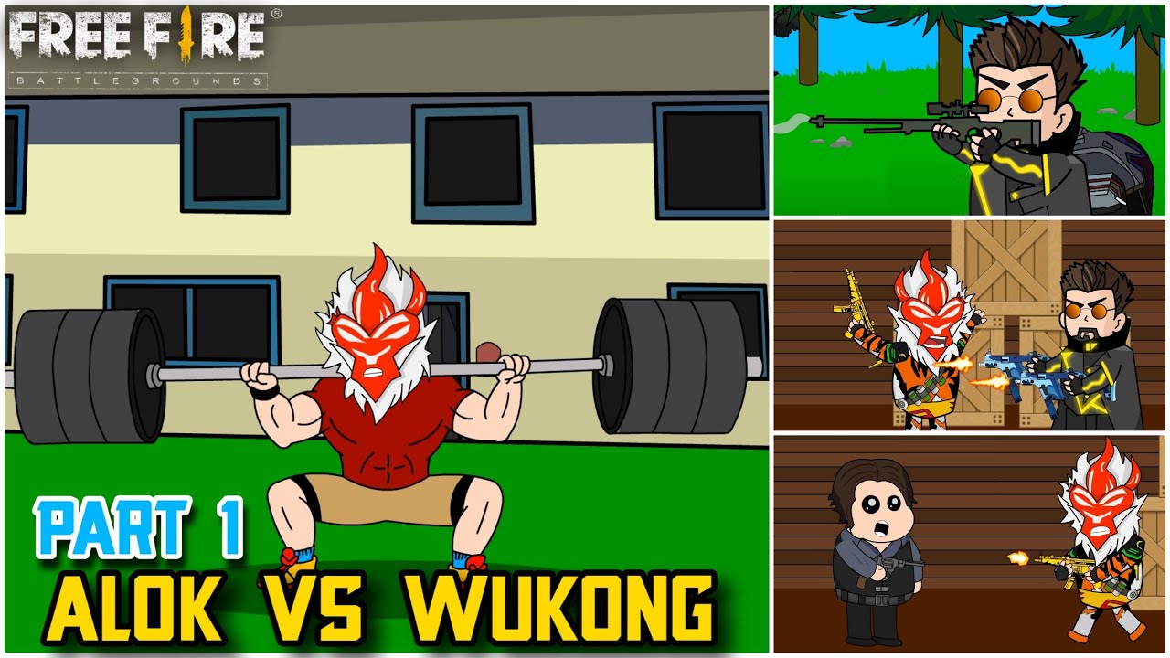 Free Fire Alok Vs Wukong In Part 1 Ft Kla And Bunny Rabbit Free Fire