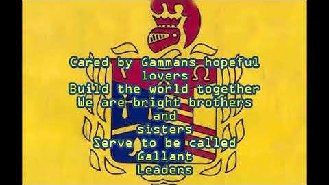 GAMMA LAMBDA OMEGA Gammans Forever Song by Bro  Joe Alilio