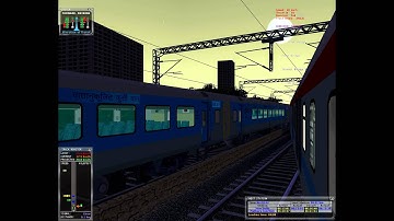 MSTS Indian Railway Bhopal Lucknow Shatabdi express Parallel Run