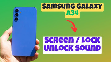 Screen Lock Unlock Sound || Screen lock and unlock settings Samsung Galaxy A34