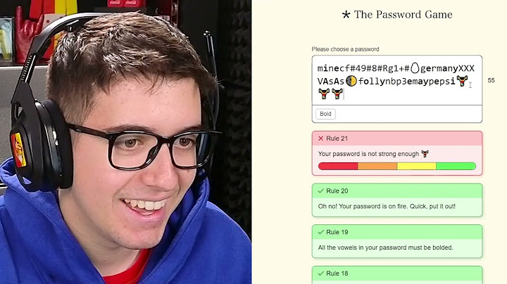 TODA A SUA RAIVA EM UM VÍDEO SOBRE SENHAS