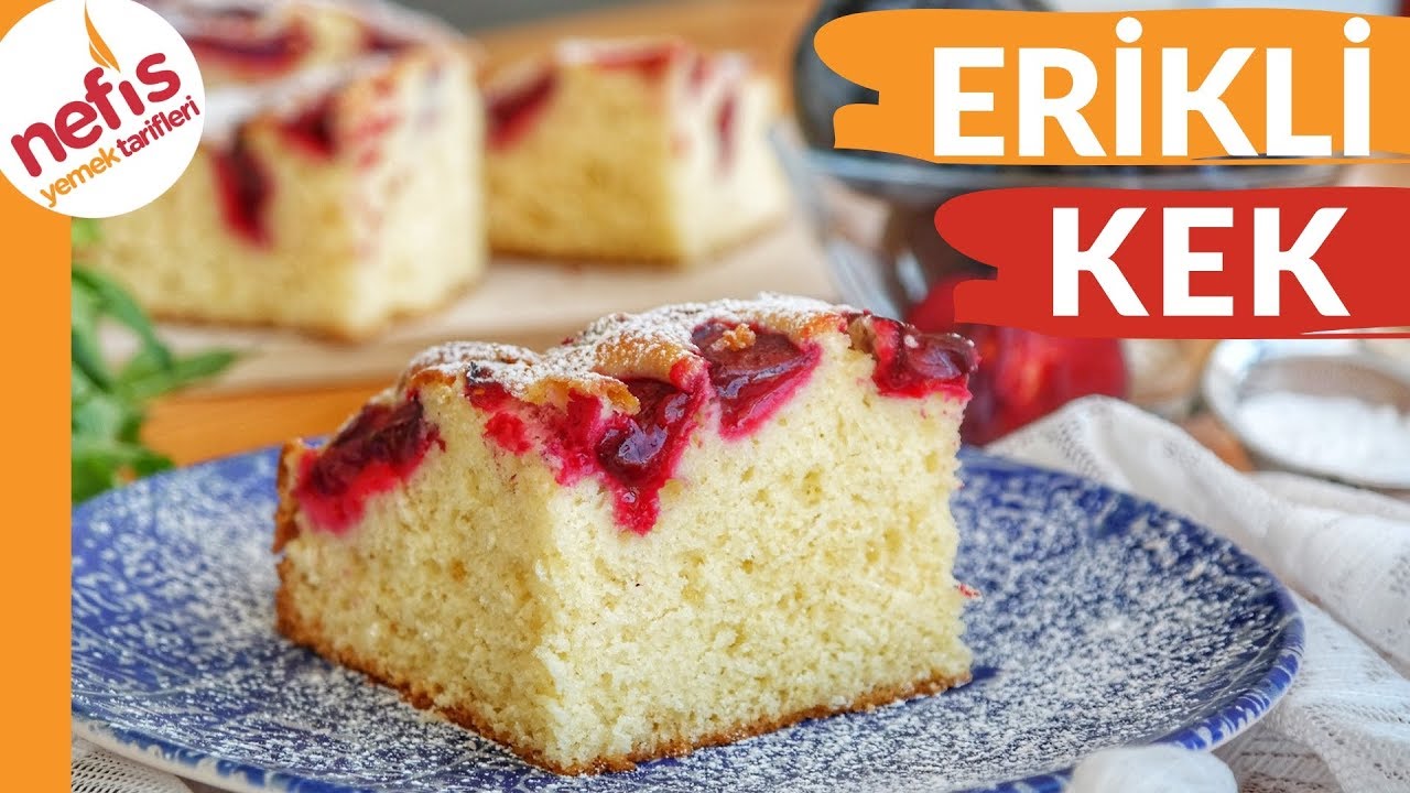 YUMUŞACIK LEZZETLİ Mİ LEZZETLİ 💯 ERİKLİ KEK TARİFİ
