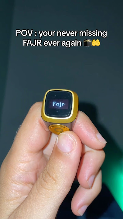 The first Smart Tasbih ring 📿🕋 #muslimprayer #islamicgifts #dhikr #fajrprayer