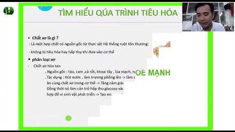 Chăm Sóc Sức Khoẻ Hệ Tiêu Hóa - BS Trường Giang