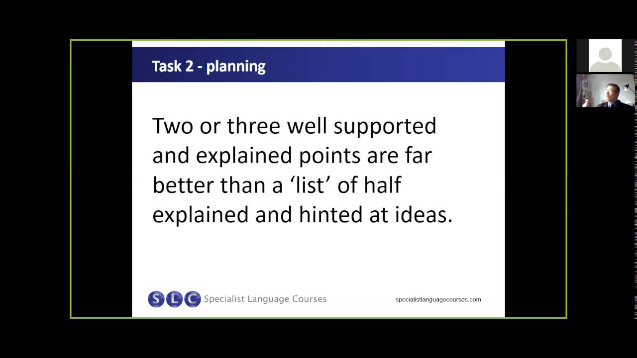 IELTS writing How to brainstorm, select main points, and support your