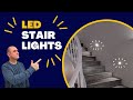 How To Install LED Stair Lighting for less than $100. Easy Do It Yourself home improvement
