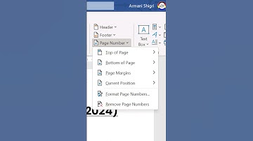 How To Put Page Number on Microsoft Word