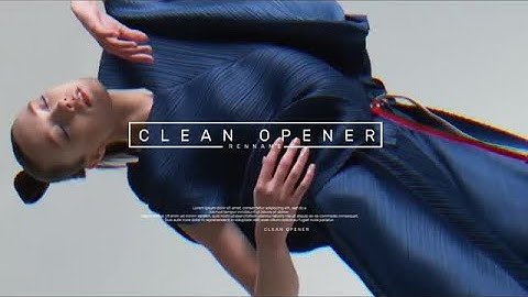Clean Dynamic Opener After Effects Templates