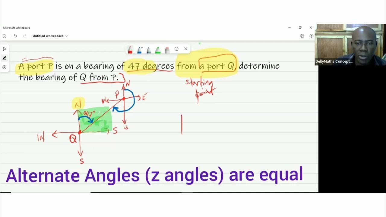 Bearings Parts 2 cxc csec maths cxcmaths bearings trigonometry