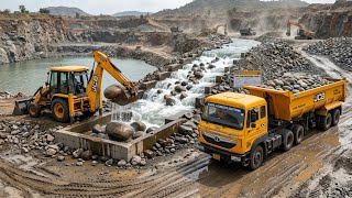 tractor dumper loading JCB stone Hindi toy video@ZRToysTV 