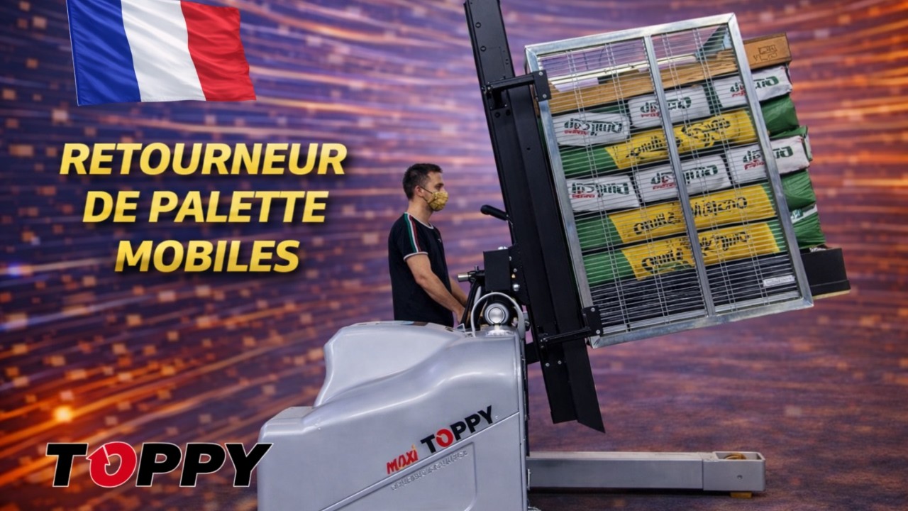 Toppy Max Retourneur de palette portable (L’Original)« Maxi Toppy Pharma » - YouTube